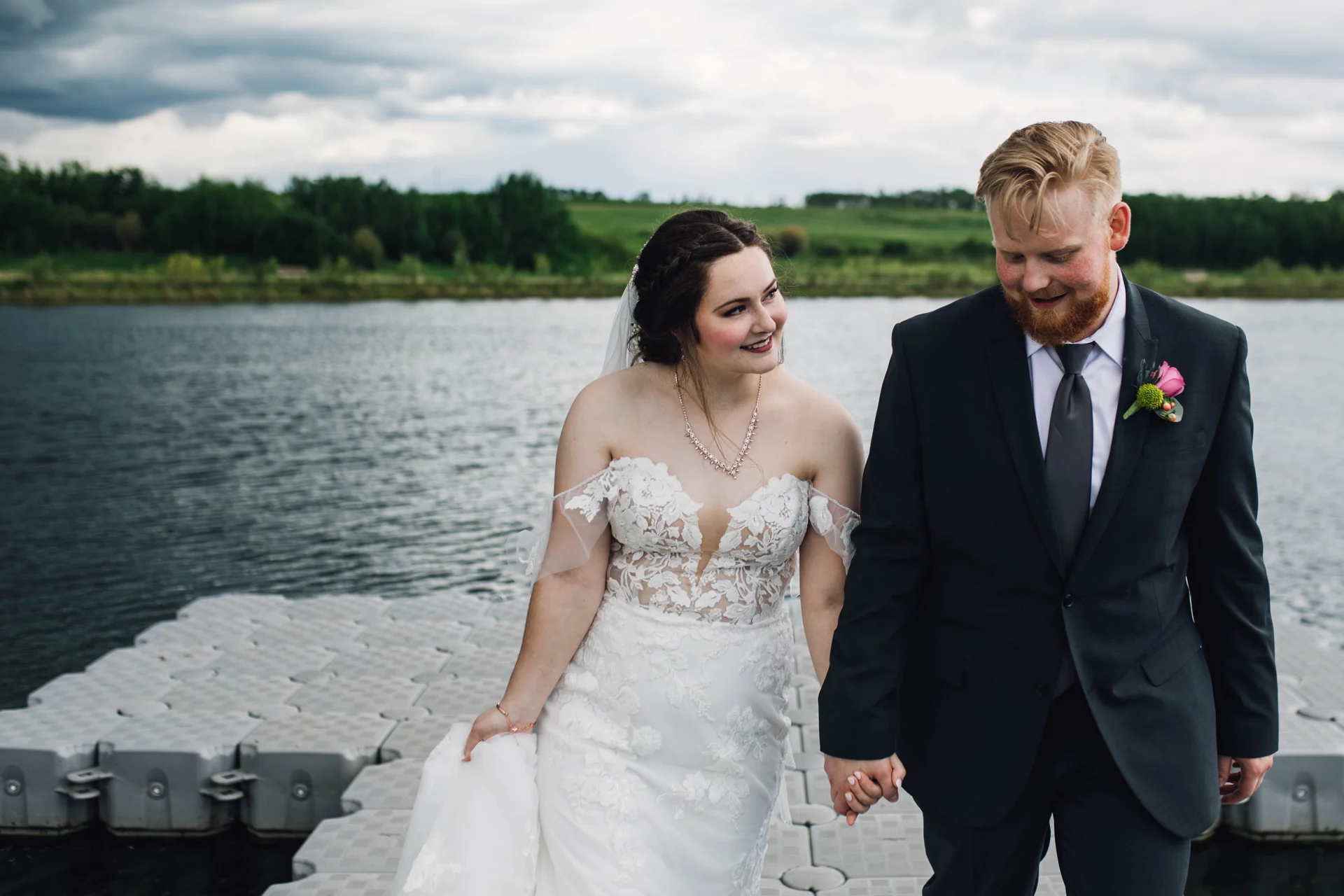 Levi and Keira Warkentin together on their wedding day